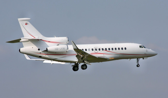 Обои картинки фото falcon 7x, авиация, пассажирские самолёты, бизнес-класс, франция, dassault, aviation