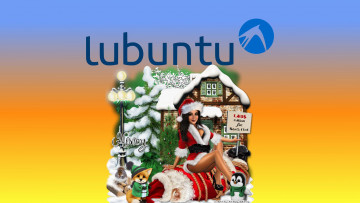 Картинка компьютеры ubuntu+linux девушка взгляд фон логотип