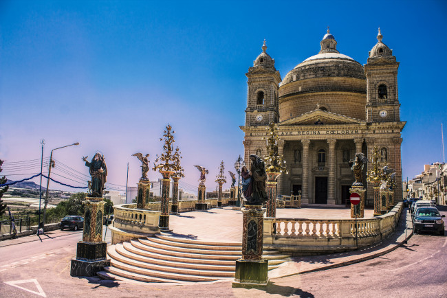 Обои картинки фото mdina,  malta, города, - католические соборы,  костелы,  аббатства, храм