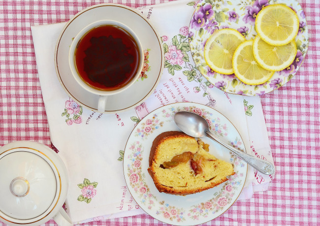 Обои картинки фото еда, разное, лимон, чай