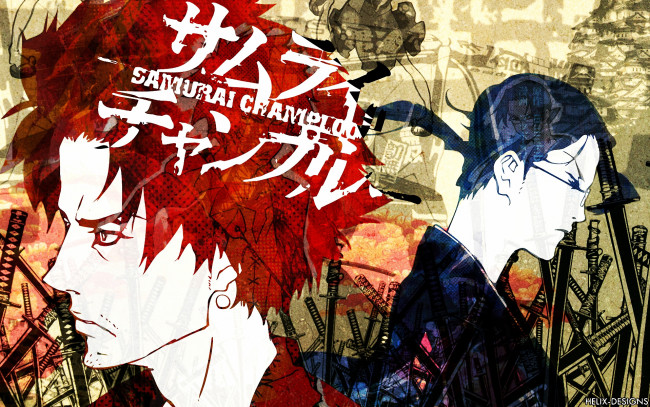 Обои картинки фото аниме, samurai champloo, меч, самурай, mugen, jin