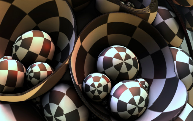 Обои картинки фото 3д графика, шары , balls, узор, фон, цвета