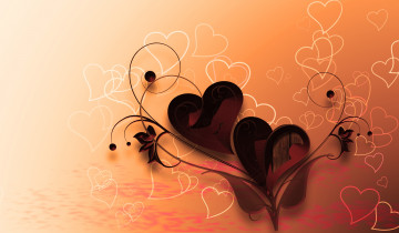 Картинка праздничные день+святого+валентина +сердечки +любовь сердца