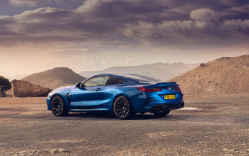 Картинка 2020+bmw+m8 автомобили bmw немецкие новая модель роскошный спортивный купе синий вид сзади f92 m8 2020