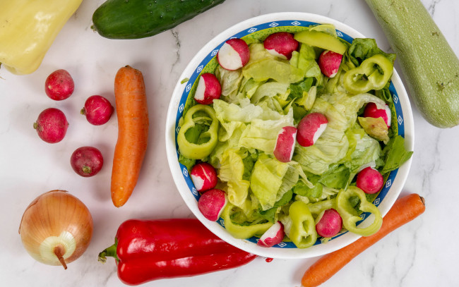 Обои картинки фото еда, салаты,  закуски, овощи, салат