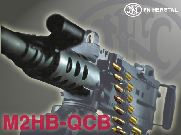 Обои картинки фото fn, herstal, m2hb, qcb, оружие, пулемёты