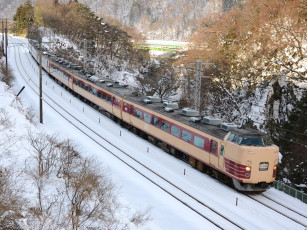 обоя техника, поезда, снег, поезд