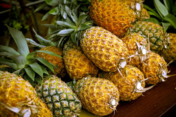 Картинка еда ананас желтый плоды
