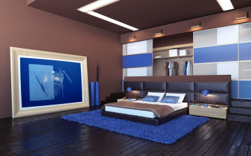 Картинка 3д+графика realism+ реализм комната дизайн стиль интерьер спальня