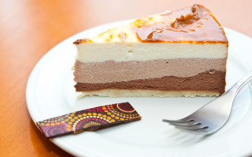 Картинка еда торты десерт вилка пирожное тарелка крем карамель кусочек торт сладкое
