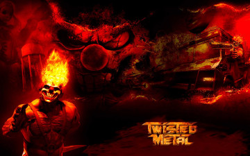 обоя twisted metal, видео игры, клоун