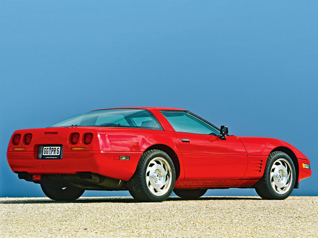 Обои картинки фото автомобили, corvette, coupe, 1991, c4