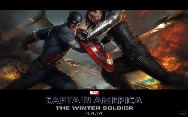 Обои картинки фото кино фильмы, captain america,  the winter soldier, бой