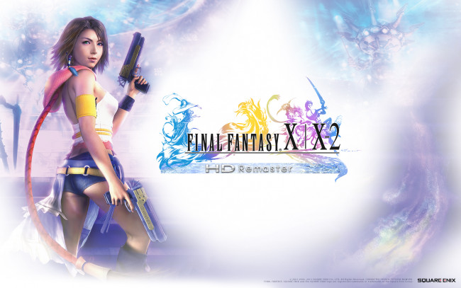Обои картинки фото видео игры, final fantasy x-2, девушка, оружие