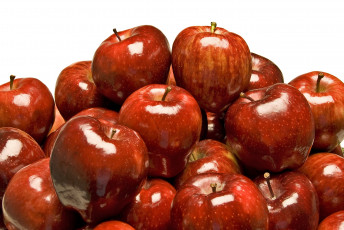 обоя еда, Яблоки, много, красные, яблоки, фрукты