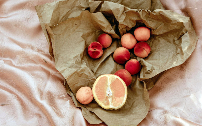 Обои картинки фото еда, фрукты,  ягоды, абрикосы, грейпфрут