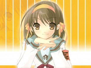 обоя аниме, the, melancholy, of, haruhi, suzumiya