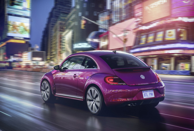 Обои картинки фото автомобили, volkswagen, edition, pink, beetle, 2015г, concept