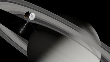 Картинка космос сатурн thanks cassini huygens кольца планета lino thomas аппарат
