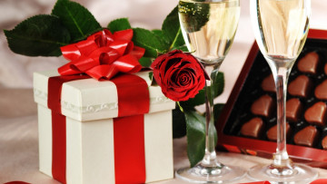 Картинка праздничные день+святого+валентина +сердечки +любовь розы сердечко