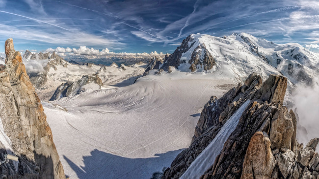 Обои картинки фото mont blanc mountain range, french alps, природа, горы, mont, blanc, mountain, range, french, alps