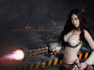 Картинка календари видеоигры оружия девушка