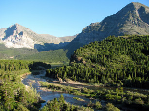 Картинка природа пейзажи glacier national park montana usa