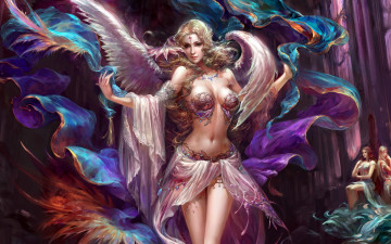 Картинка forsaken world видео игры ангел девушка