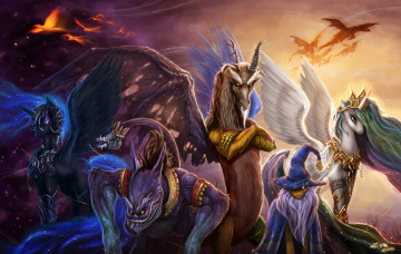 Картинка legends of the equestria видео игры пони чудовища существа