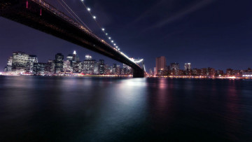 Картинка города нью-йорк+ сша brooklyn-bridge