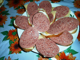 Картинка еда бутерброды +гамбургеры +канапе колбаса