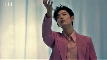 Картинка мужчины xiao+zhan актер пиджак жест