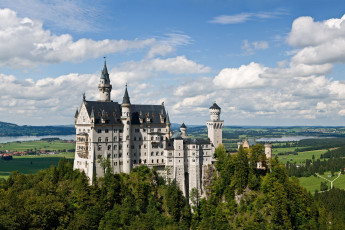 Картинка neuschwanstein castle germany города замок нойшванштайн германия