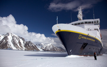 Картинка арктика корабли ледоколы корабль снег льдины