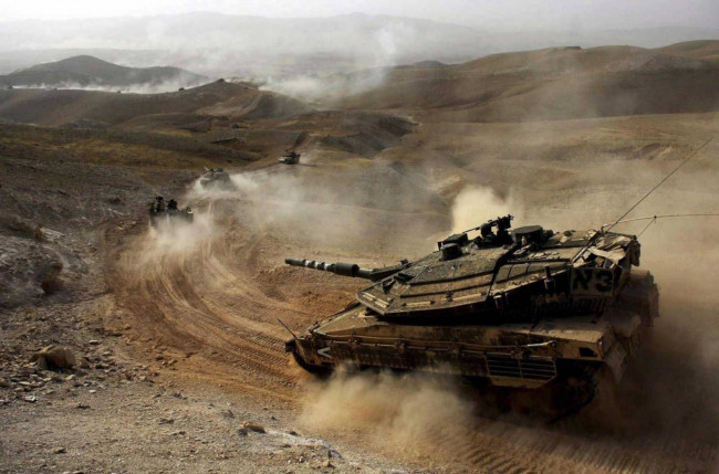 Обои картинки фото техника, военная, танки, пустыня, меркава