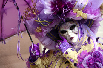 Картинка разное маски карнавальные костюмы зонтик венеция карнавал
