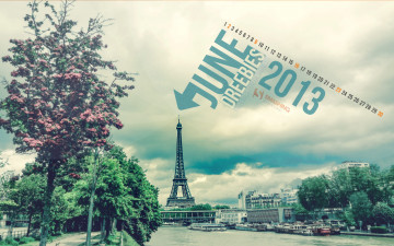 Картинка календари города париж башня