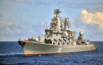 Картинка корабли крейсеры +линкоры +эсминцы проекта 1164 российский москва головной корабль ракетный крейсер гвардейский