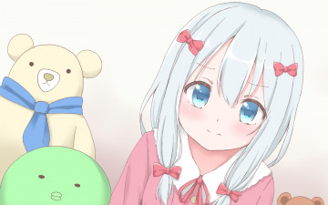 Картинка аниме eromanga-sensei взгляд фон девушка