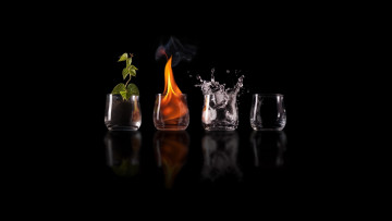 Картинка разное компьютерный дизайн пламя стаканы брызги