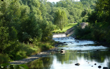 Картинка природа реки озера река деревья камни