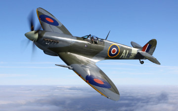 Картинка spitfire авиация боевые самолёты истребитель история королевские ввс