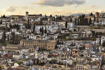 Картинка гранада испания города панорамы дома
