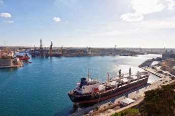 Картинка valletta malta корабли порты причалы великая гавань мальта grand harbour валлетта