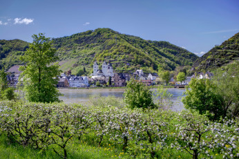 Картинка германия трайс карден города пейзажи река дома пейзаж