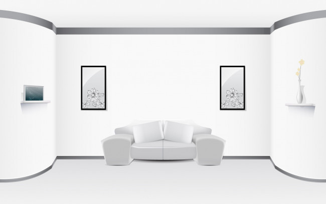 Обои картинки фото векторная графика, интерьер, мебель, комната