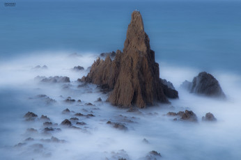 Картинка природа побережье берег скалы небо море