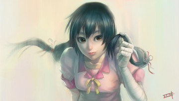 Картинка аниме bakemonogatari девушка