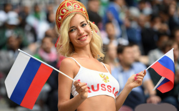 Картинка девушки -unsort+ блондинки +светловолосые 2018 девушка чемпионат мира спорт футбол football