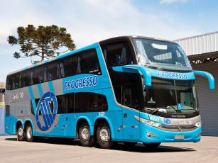 Картинка marcopolo+paradiso+g7+1800+dd+8+2 автомобили автобусы автобус голубой